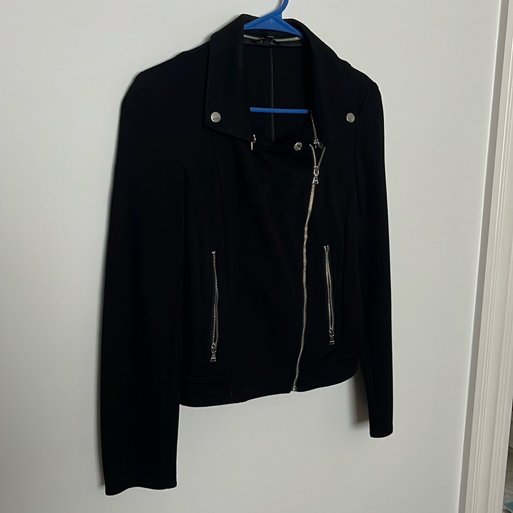 Express Black Moto Jacket, worn twice